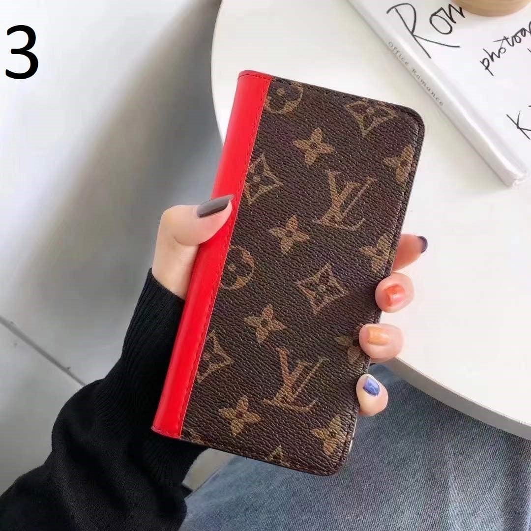 Tunde Store New Leather Louis Vuitton and Gucci Folio Cases for iPhone 15