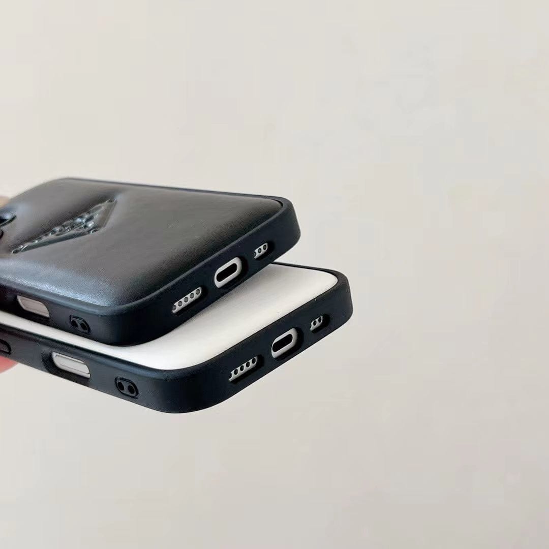 Tunde Store Prada Leather iPhone Case Black And White