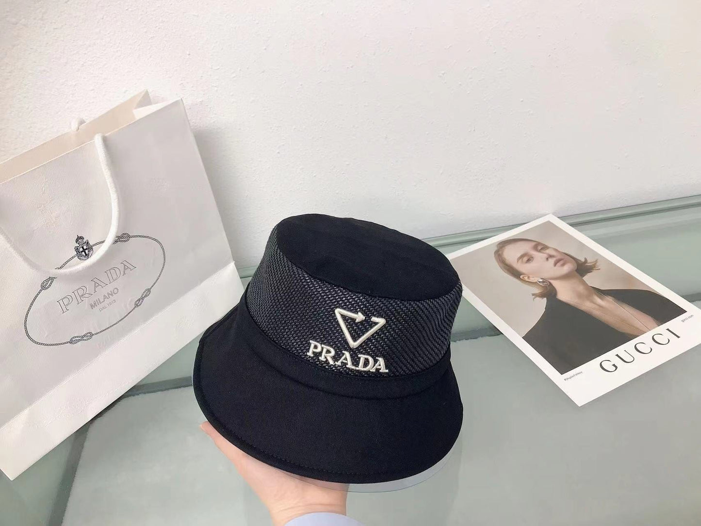 Tunde Store Prada Re-Edition Bucket Hat for Women | Retro Hat for Women