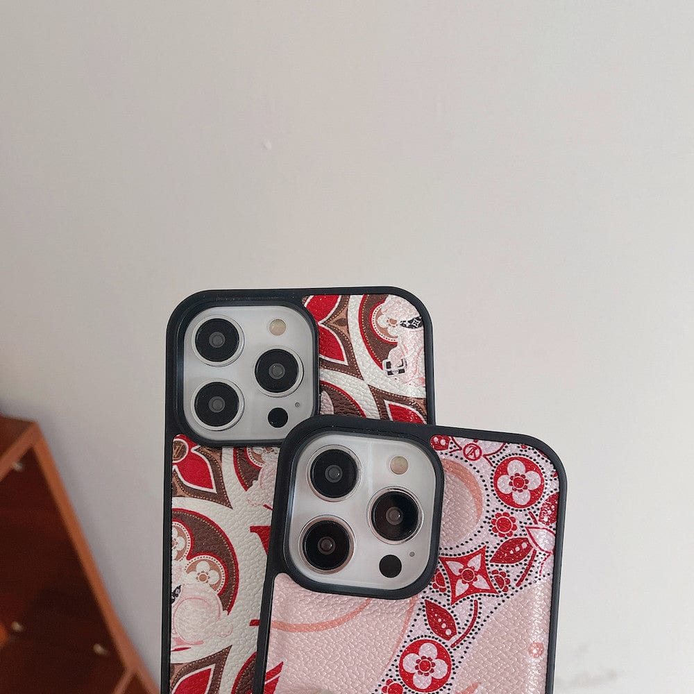 Tunde Store Red and Pink Louis Vuitton iPhone Cases - Perfect Fit for Various iPhone Models