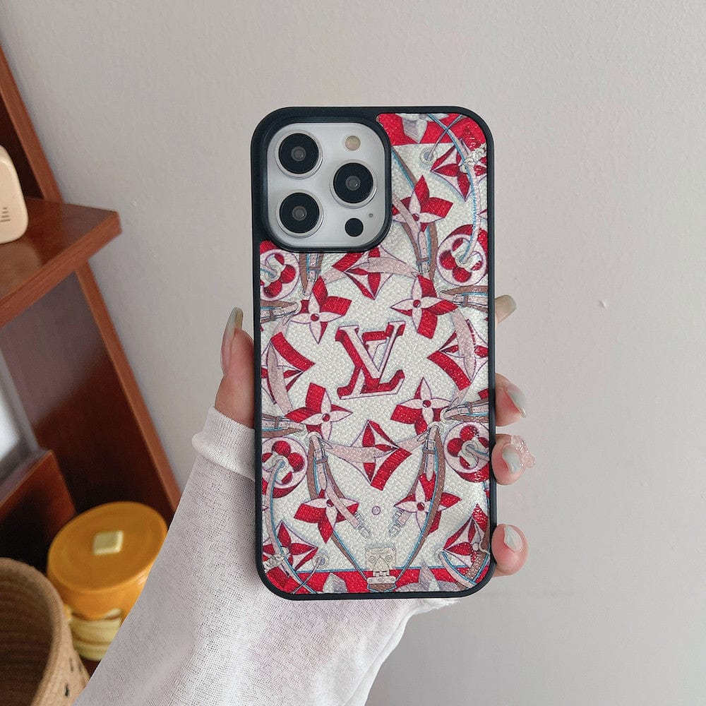 Tunde Store Red and Pink Louis Vuitton iPhone Cases - Perfect Fit for Various iPhone Models