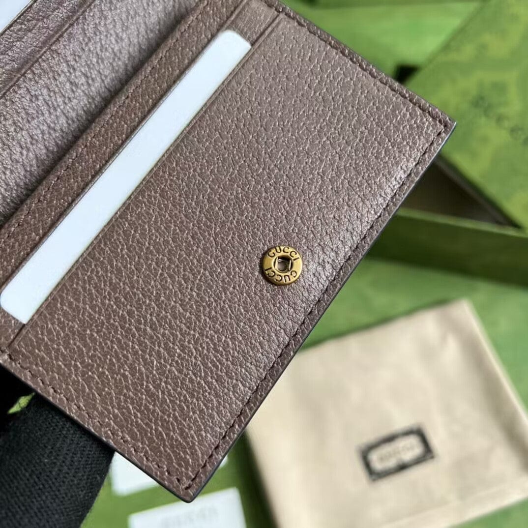 CherifCrochet Brown Gucci Leather Wallet