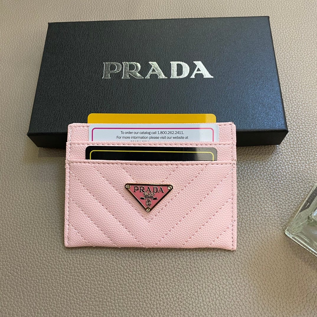 CherifCrochet Colorful Prada Leather Card Holders Wallet