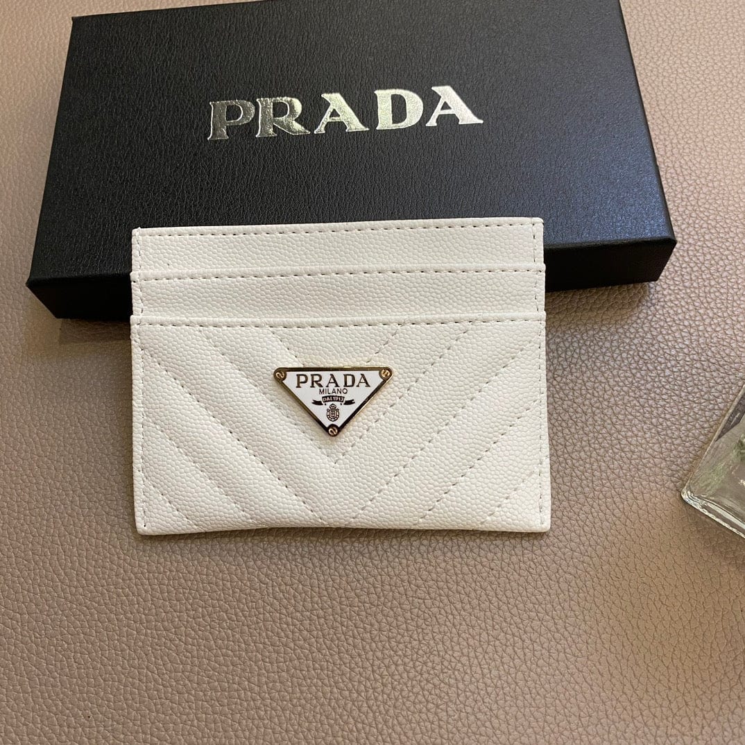 CherifCrochet Colorful Prada Leather Card Holders Wallet
