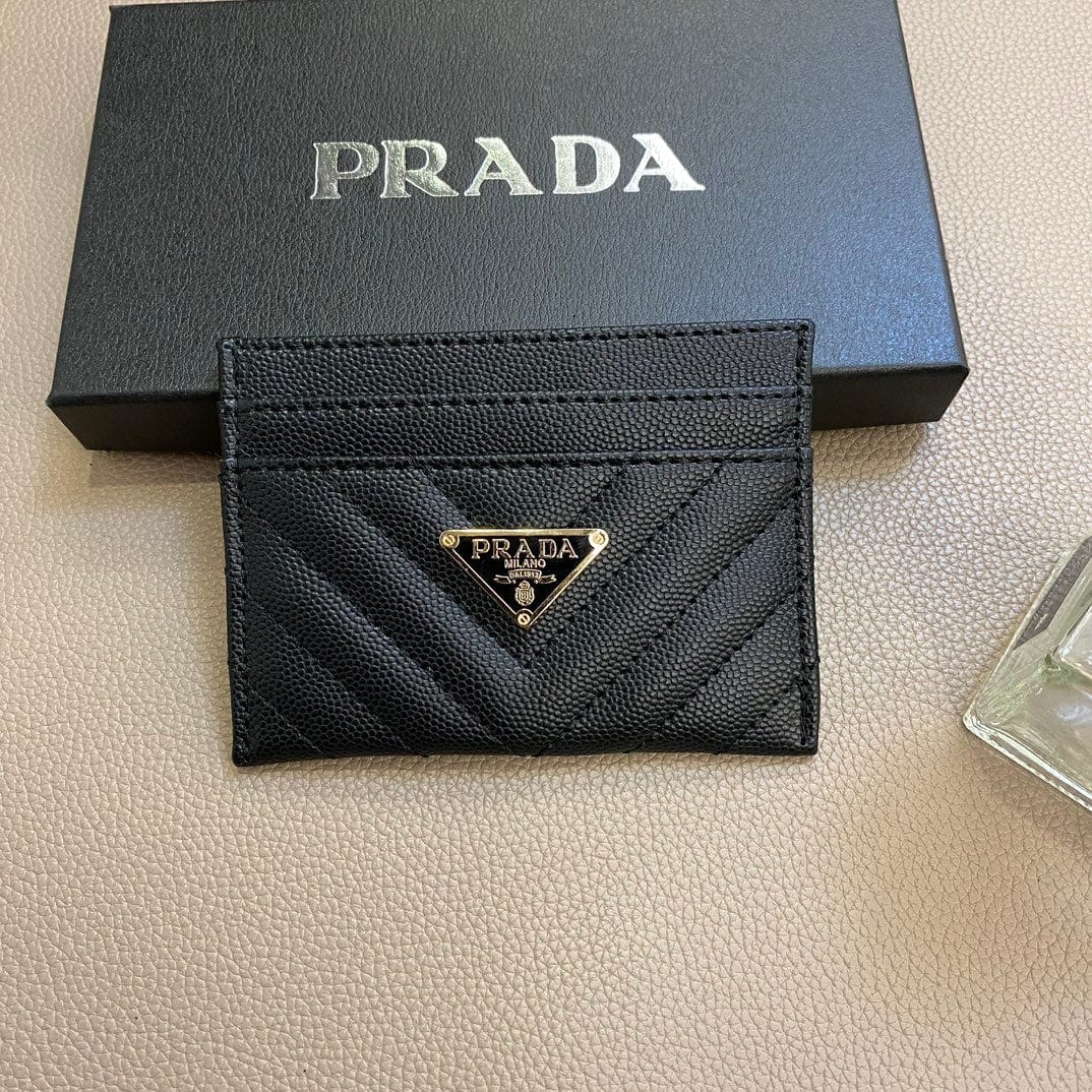 CherifCrochet Colorful Prada Leather Card Holders Wallet