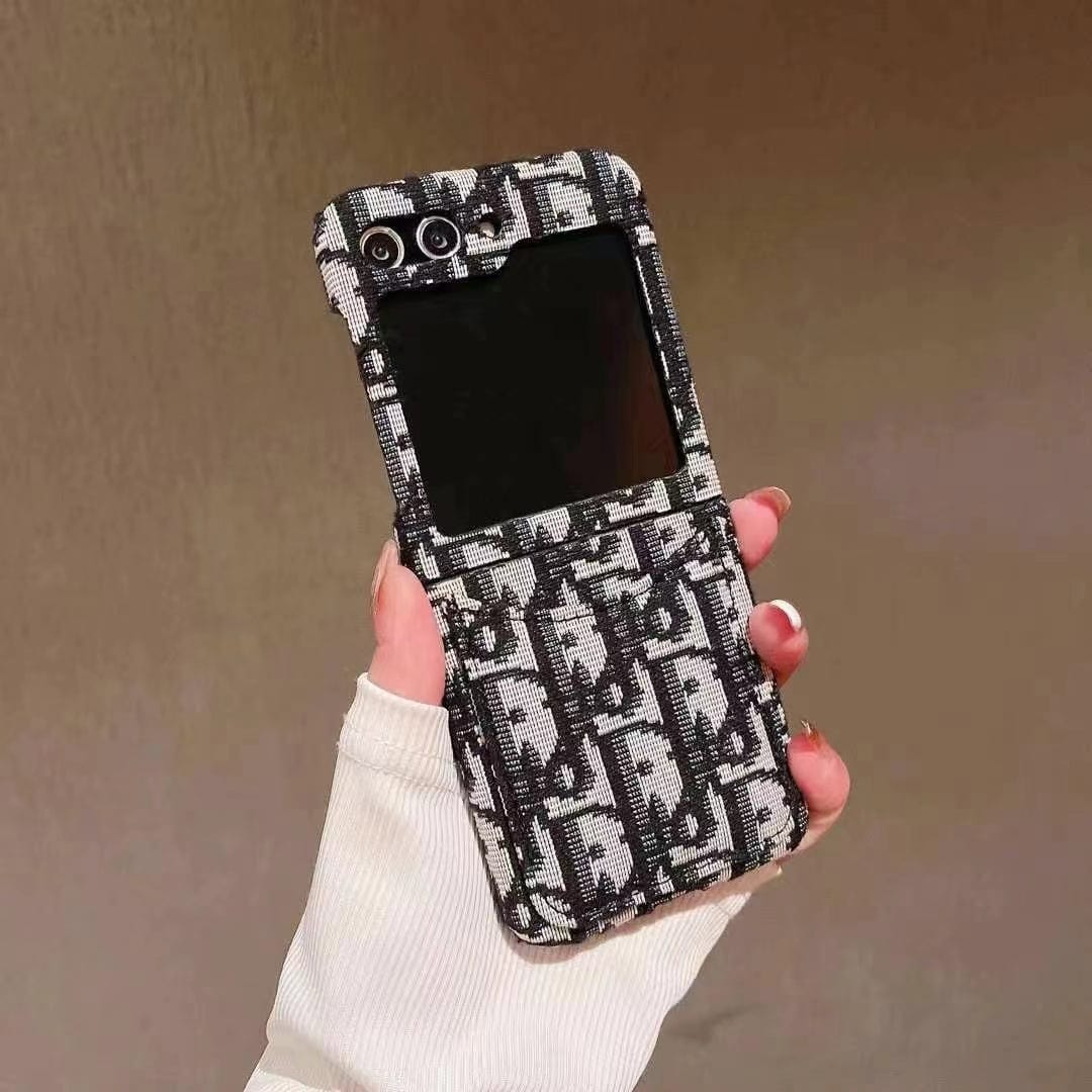 CherifCrochet Dior-Inspired Samsung Z Flip Case – Available for Z Flip 3, 4, 5, and 6