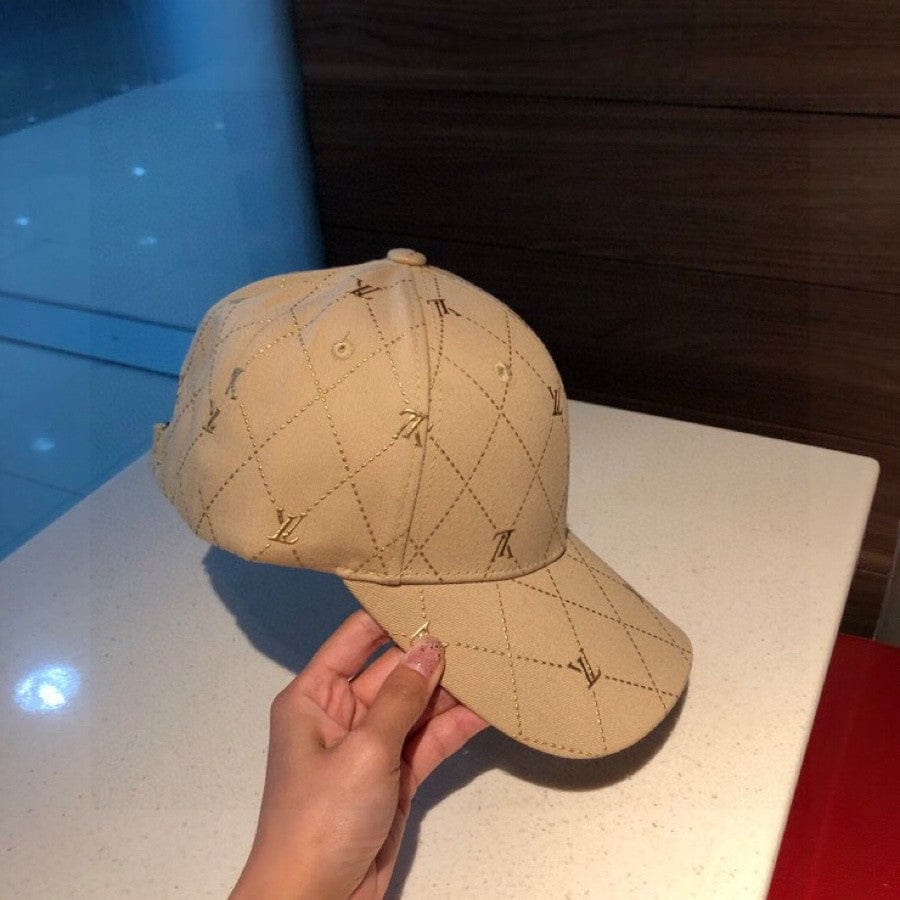CherifCrochet Fashioned Louis Vuitton Cap For Men and Women - Beige
