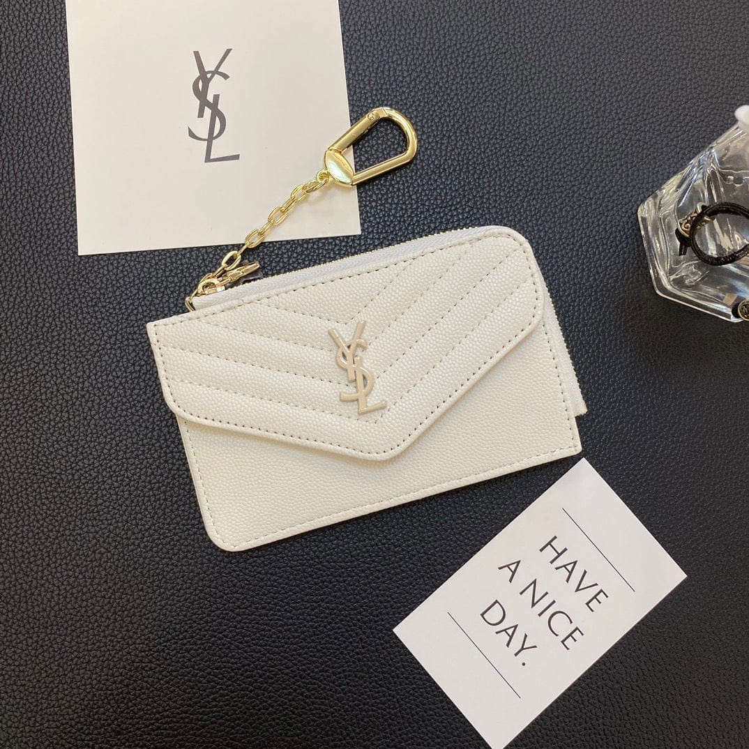 CherifCrochet Fashioned YSL Card Holder Wallet with keychain holder