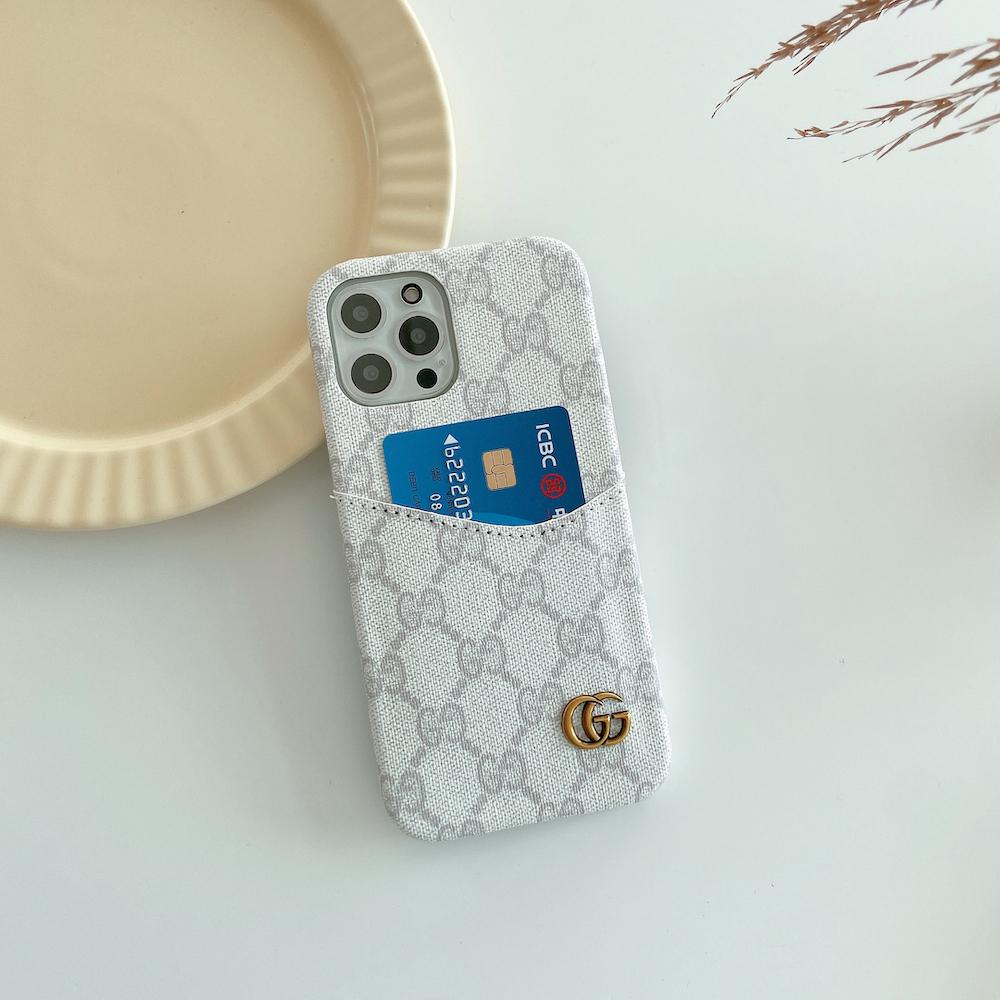 CherifCrochet Gucci Phone Case With Card Holder For iPhone 15