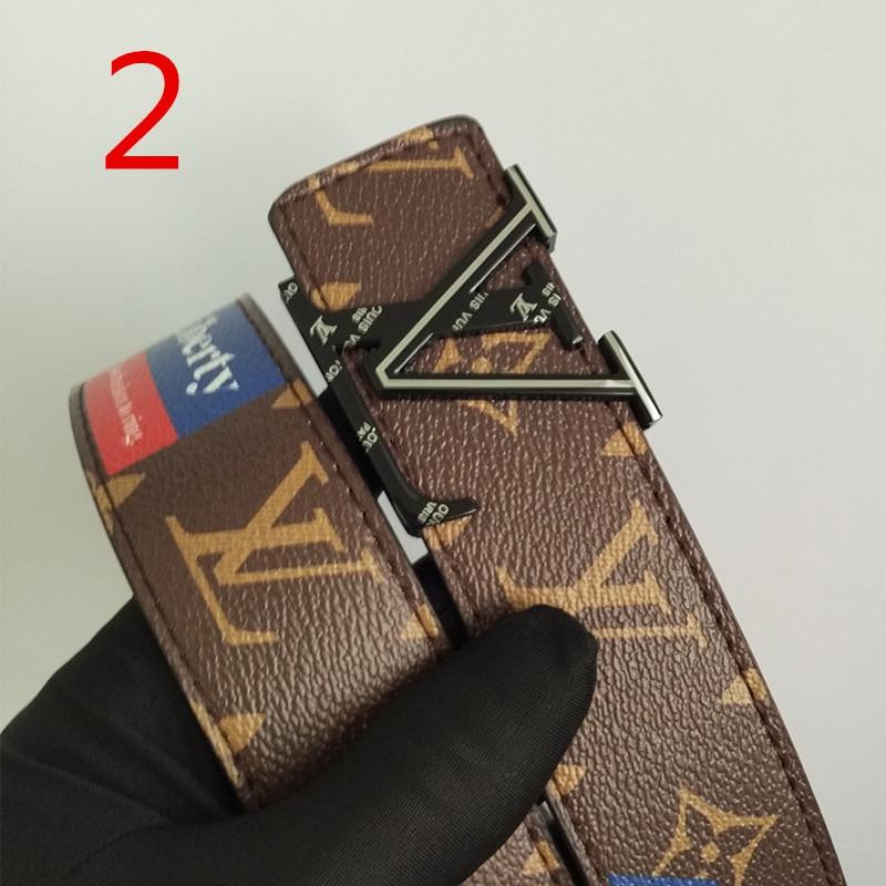 CherifCrochet High Fashion Leather Louis Vuitton Belt for men