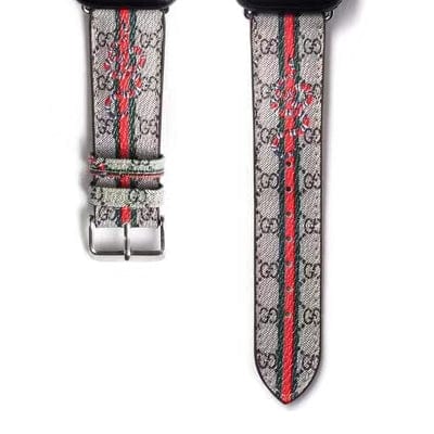 CherifCrochet Leather Gucci Watch Bands/Straps