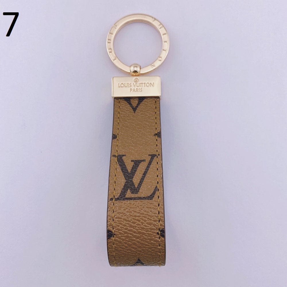 CherifCrochet Leather Louis Vuitton Keychain