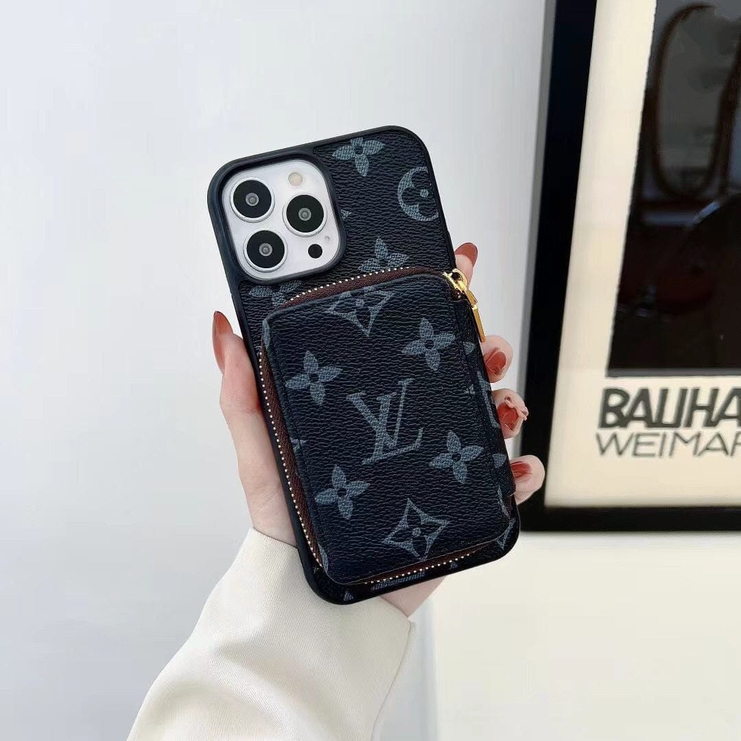 CherifCrochet Louis Vuitton iPhone 14 Wallet Case | iPhone 14 Back Pocket Case