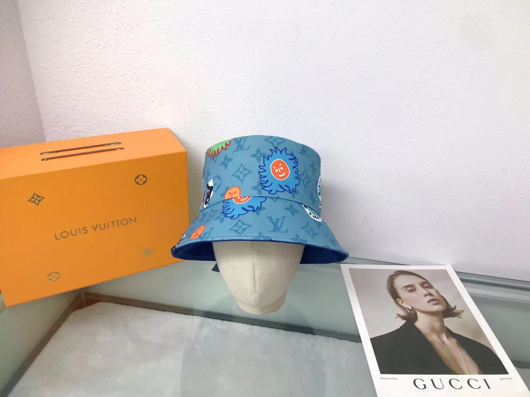 CherifCrochet Louis Vuitton Louis Vuitton x YK  Reversible Faces Bucket Hat Collection