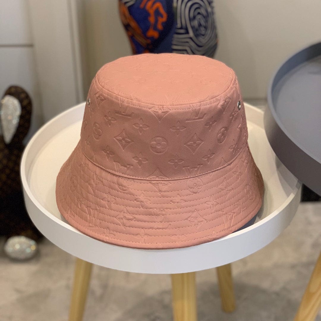 CherifCrochet Louis Vuitton Reversible Suede and Embossed Leather Bucket Hat