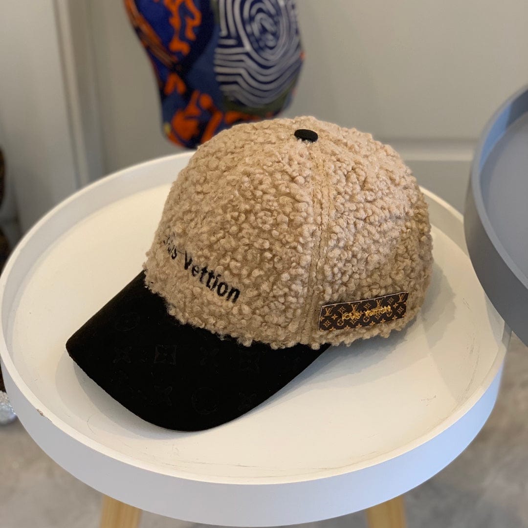 CherifCrochet Louis Vuitton Textured Sherpa and Monogram Cap