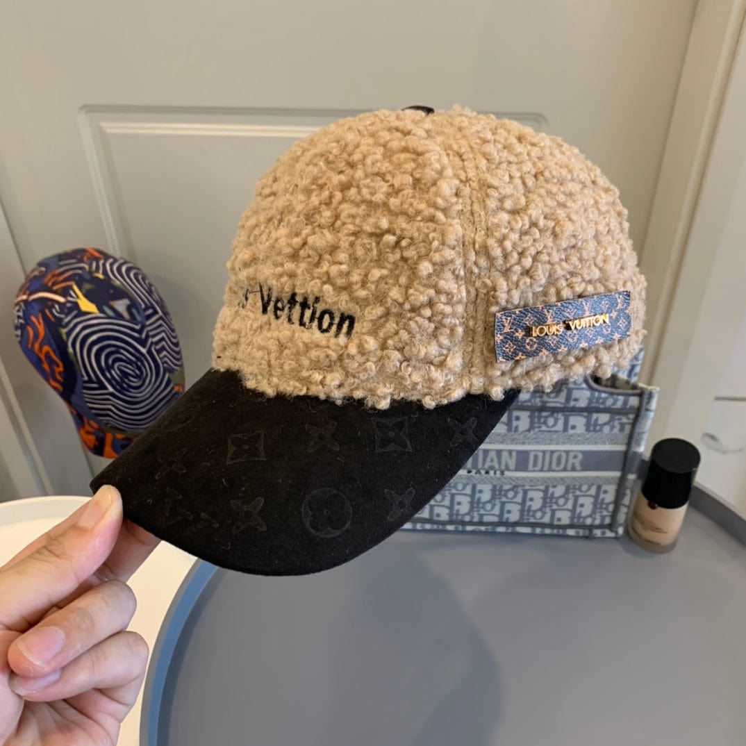 CherifCrochet Louis Vuitton Textured Sherpa and Monogram Cap