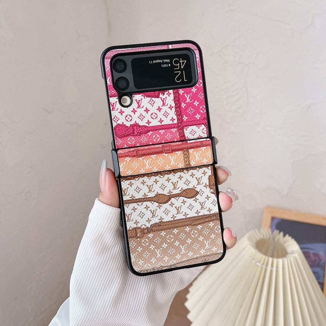 CherifCrochet Louis Vuitton Z Flip Phone Cases with Strap Holder | Striking Luxurious Craftsmanship