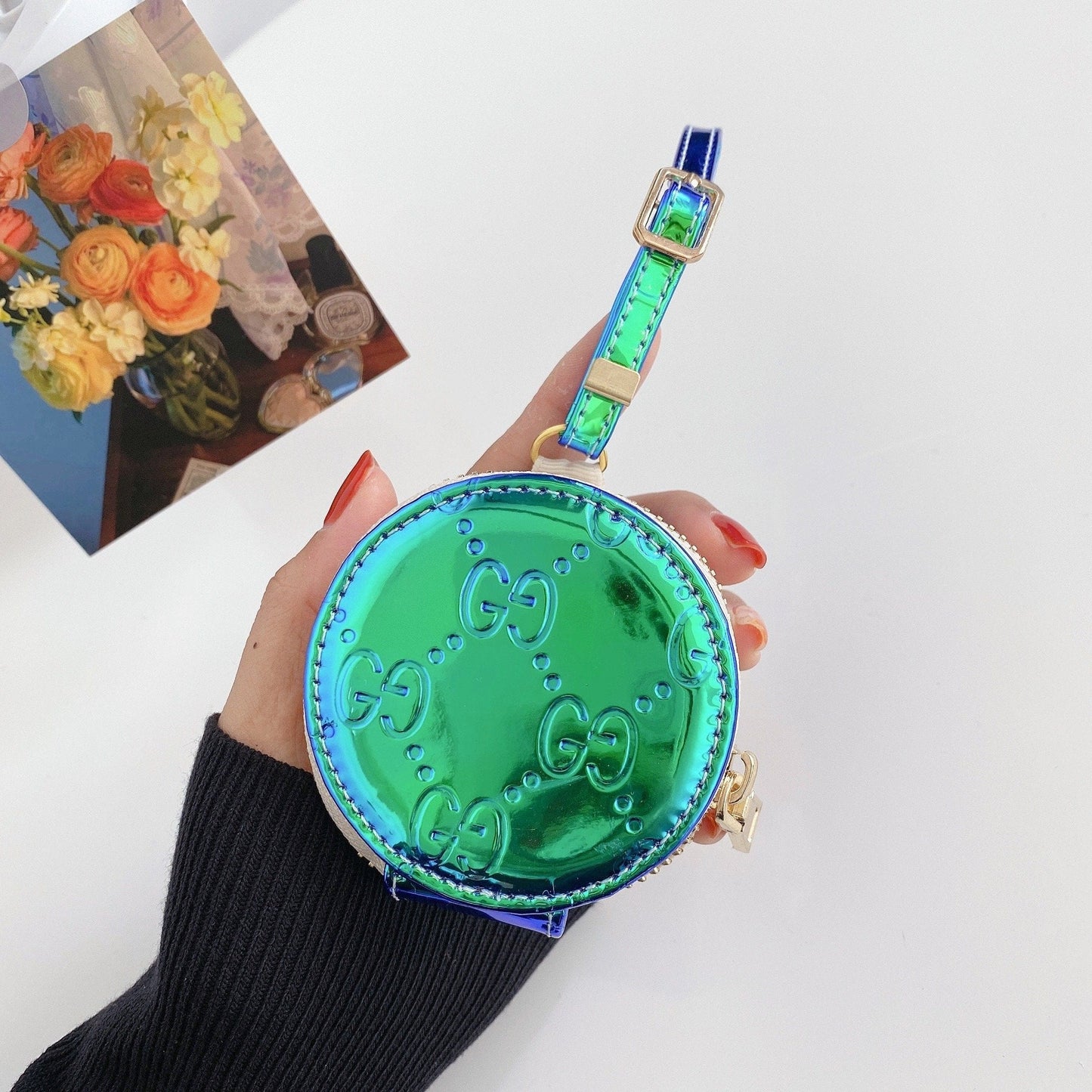CherifCrochet New Reflective Gucci Airpods Pro Leather Bags