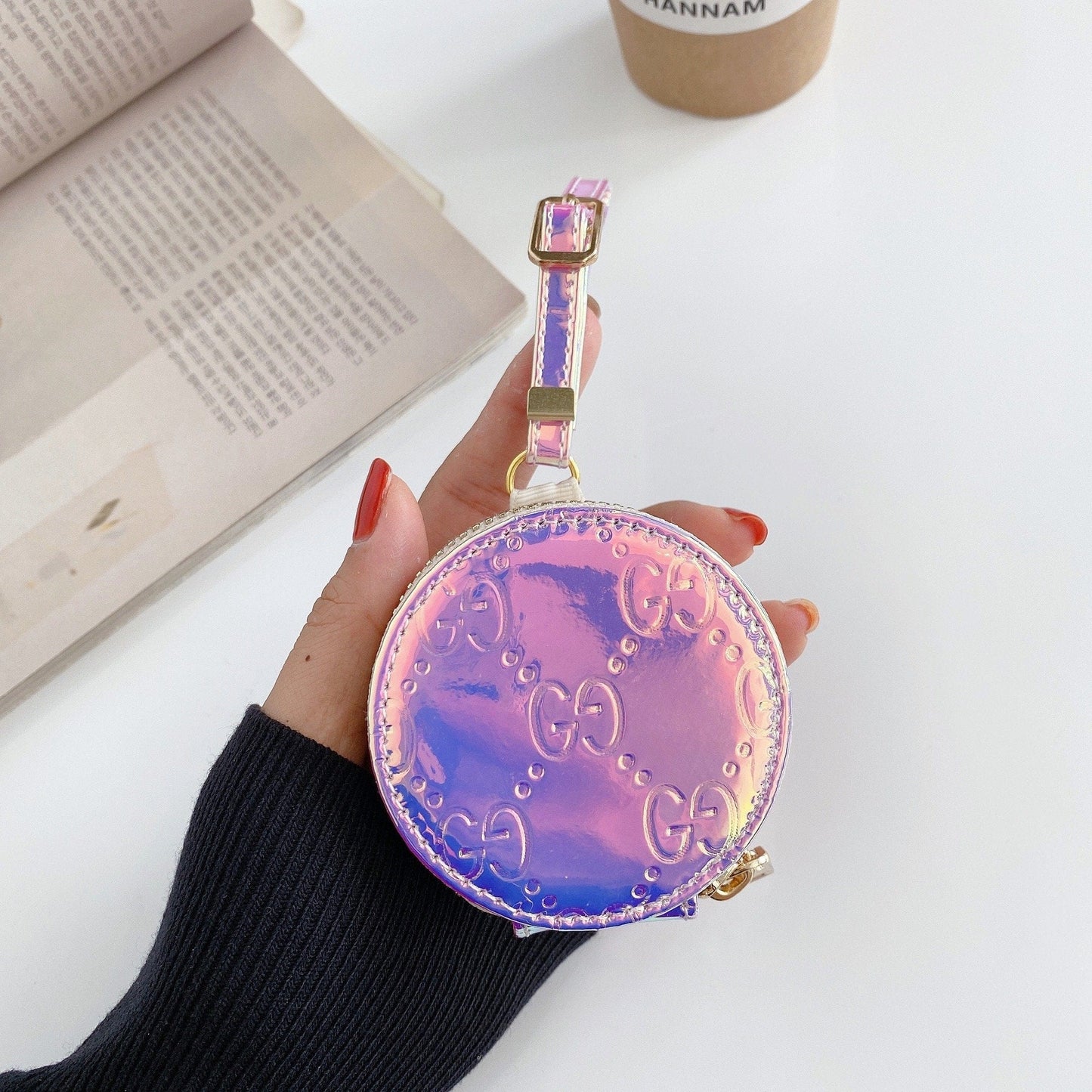 CherifCrochet New Reflective Gucci Airpods Pro Leather Bags
