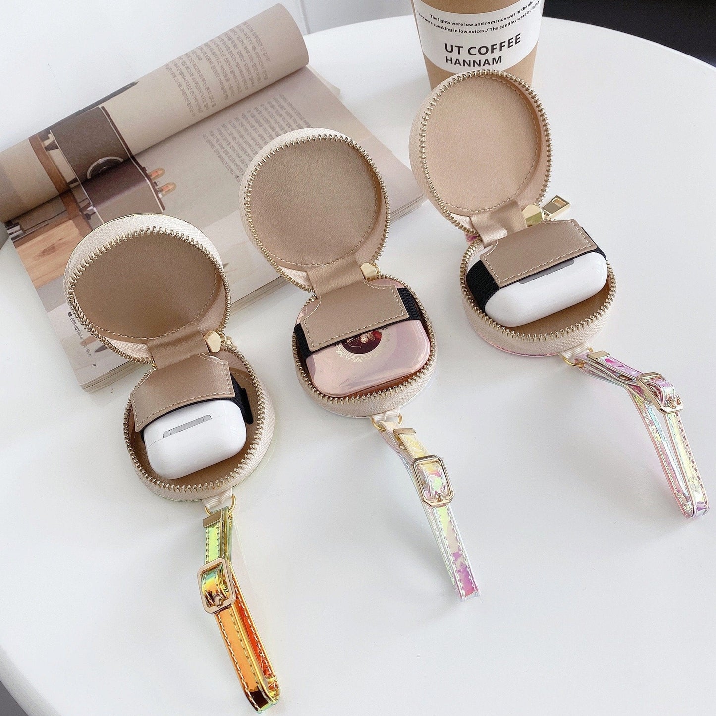 CherifCrochet New Reflective Gucci Airpods Pro Leather Bags