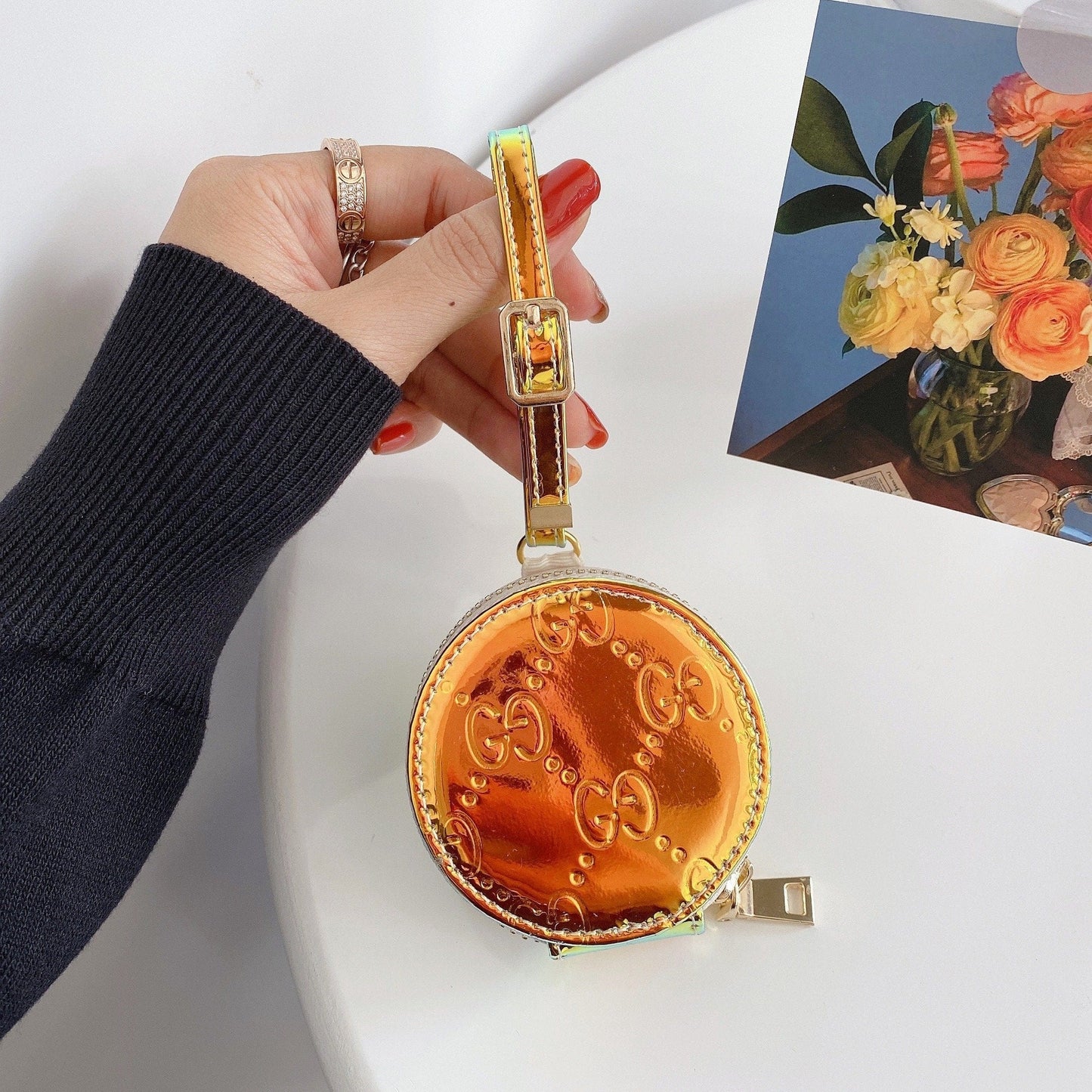 CherifCrochet New Reflective Gucci Airpods Pro Leather Bags