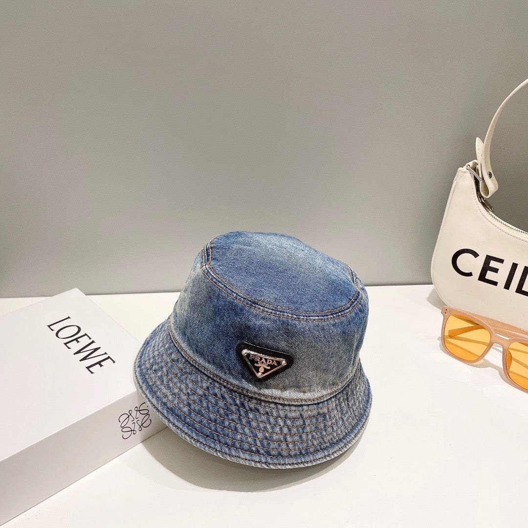 CherifCrochet Prada Re-Nylon Bucket Hat for women- Sustainable Style and Versatile Design