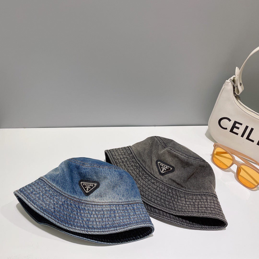 CherifCrochet Prada Re-Nylon Bucket Hat for women- Sustainable Style and Versatile Design