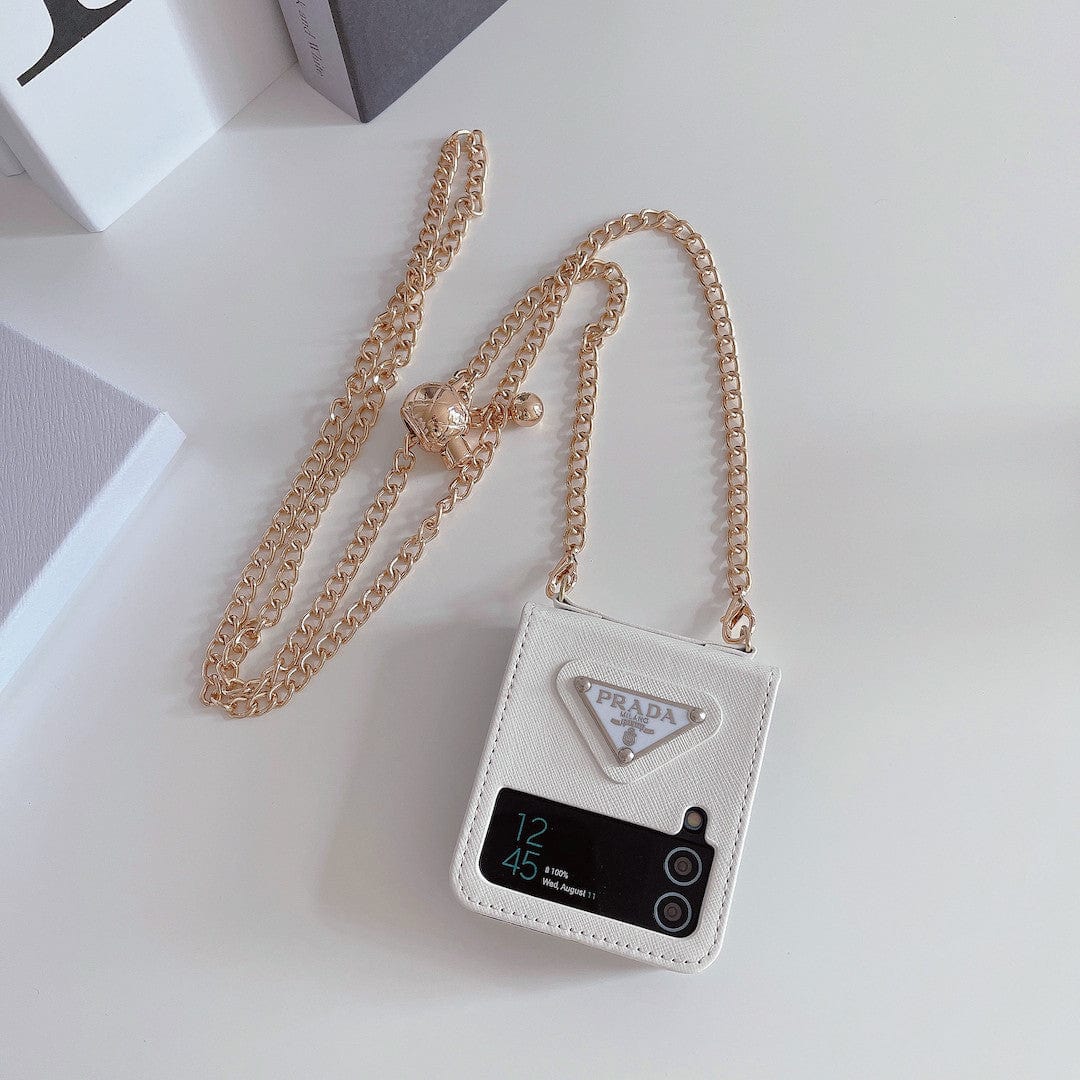 CherifCrochet Prada Z Flip/Z Fold Phone Cases with Detachable Strap
