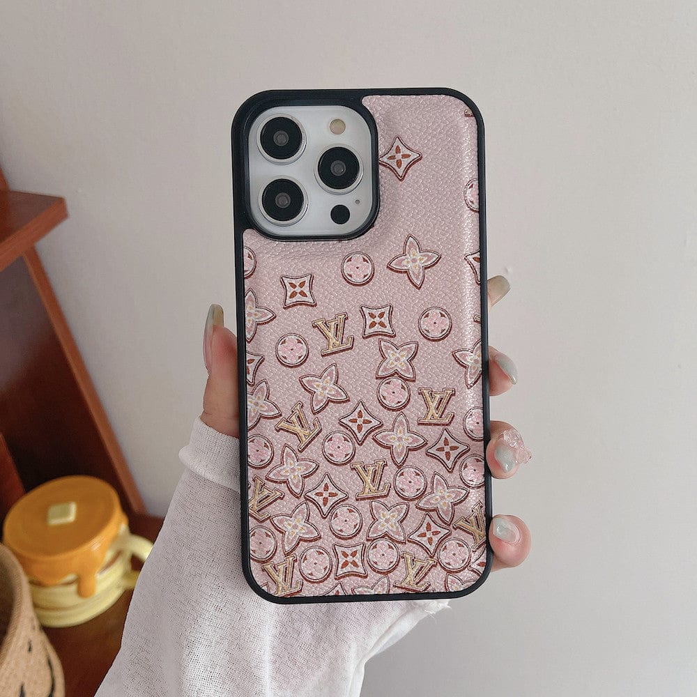 CherifCrochet Red and Pink Louis Vuitton iPhone Cases - Perfect Fit for Various iPhone Models