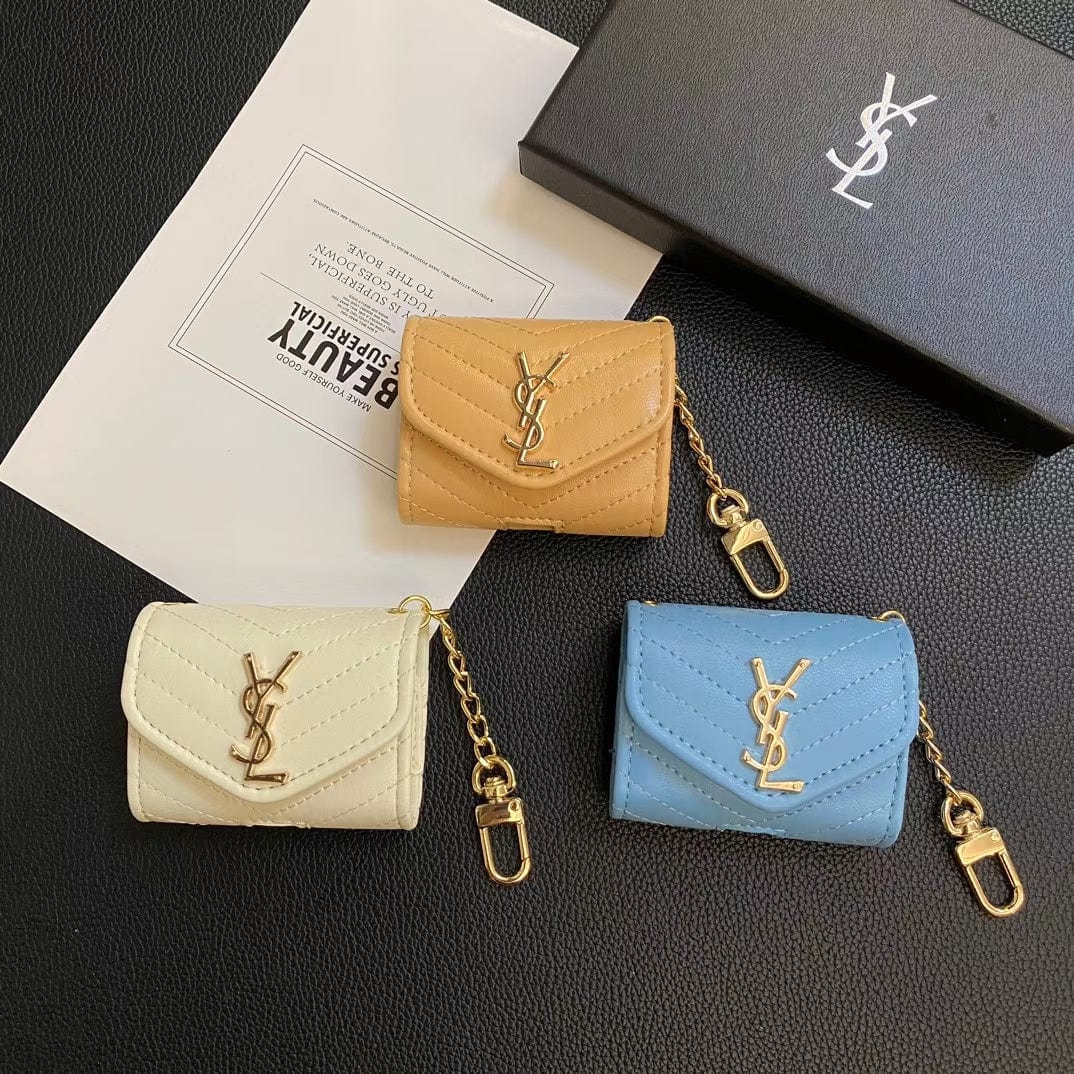 CherifCrochet YSL Airpods Pro Cases Compatible with Airpods 1/2 & AirPods Pro & Airpods 3