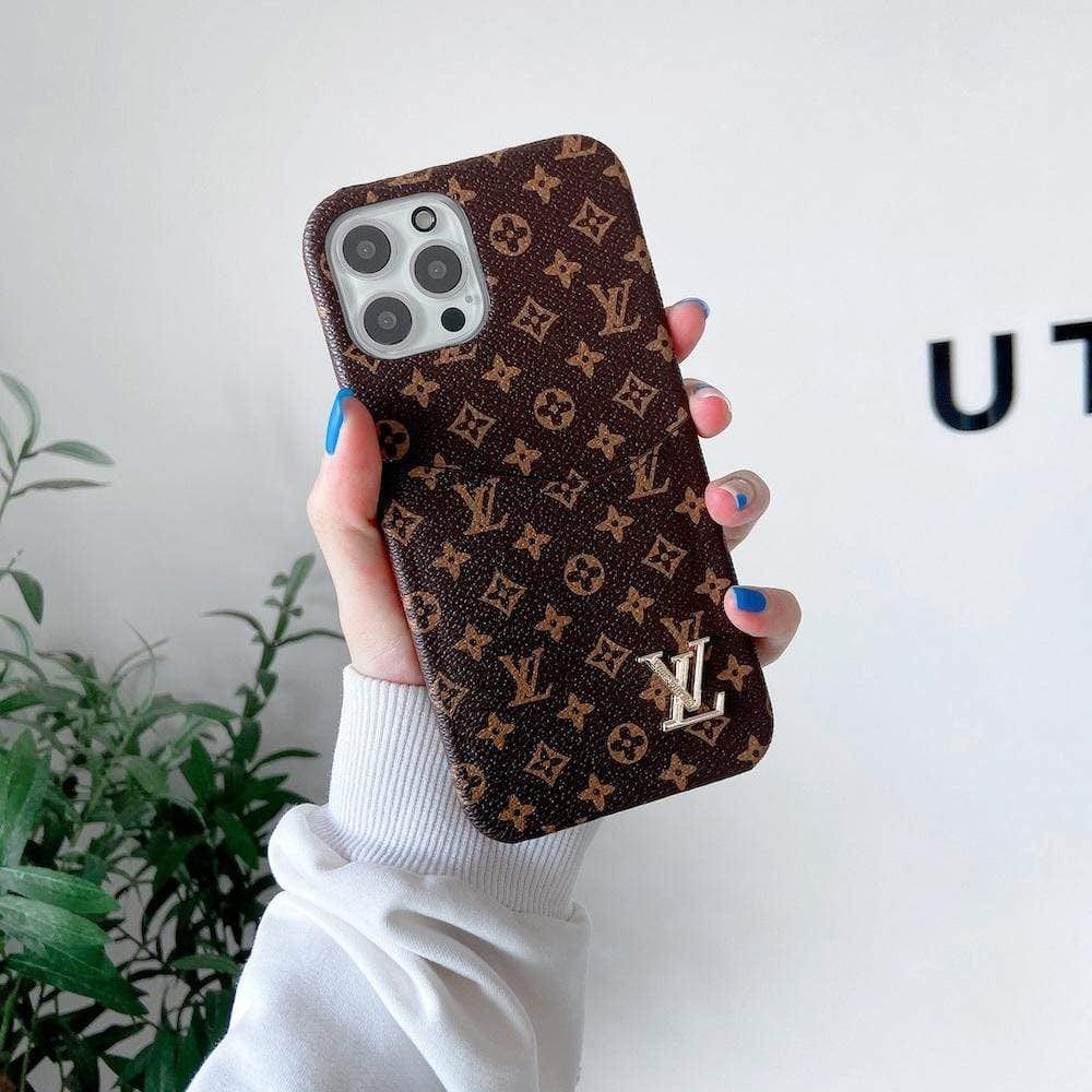 Ibesal Jewelry Leather Louis Vuitton Iphone Case