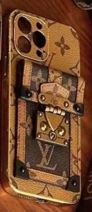 Ibesal Jewelry Louis Vuitton Luxury iPhone 15 Wallet Case