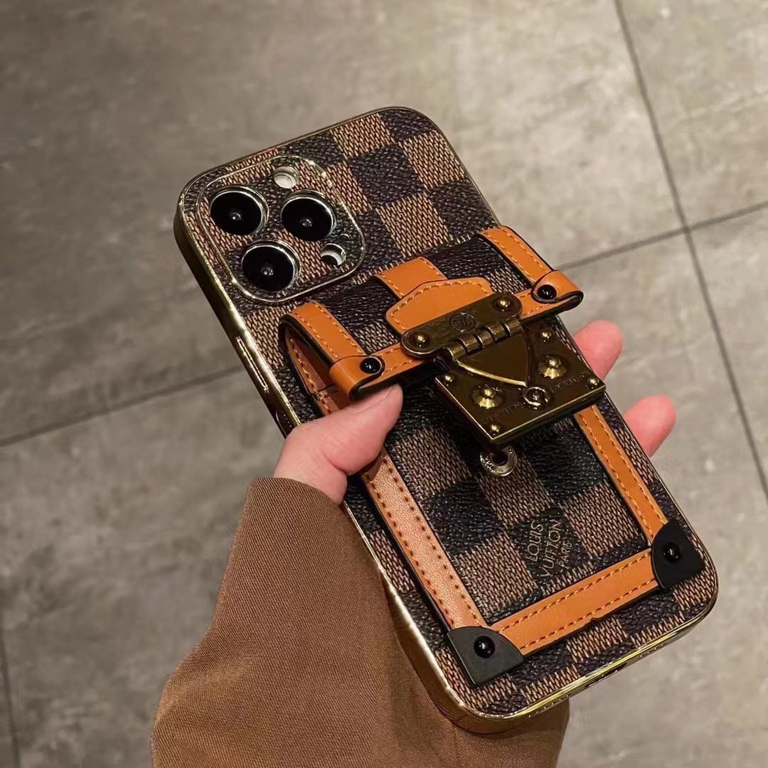 Ibesal Jewelry Louis Vuitton Luxury iPhone 15 Wallet Case