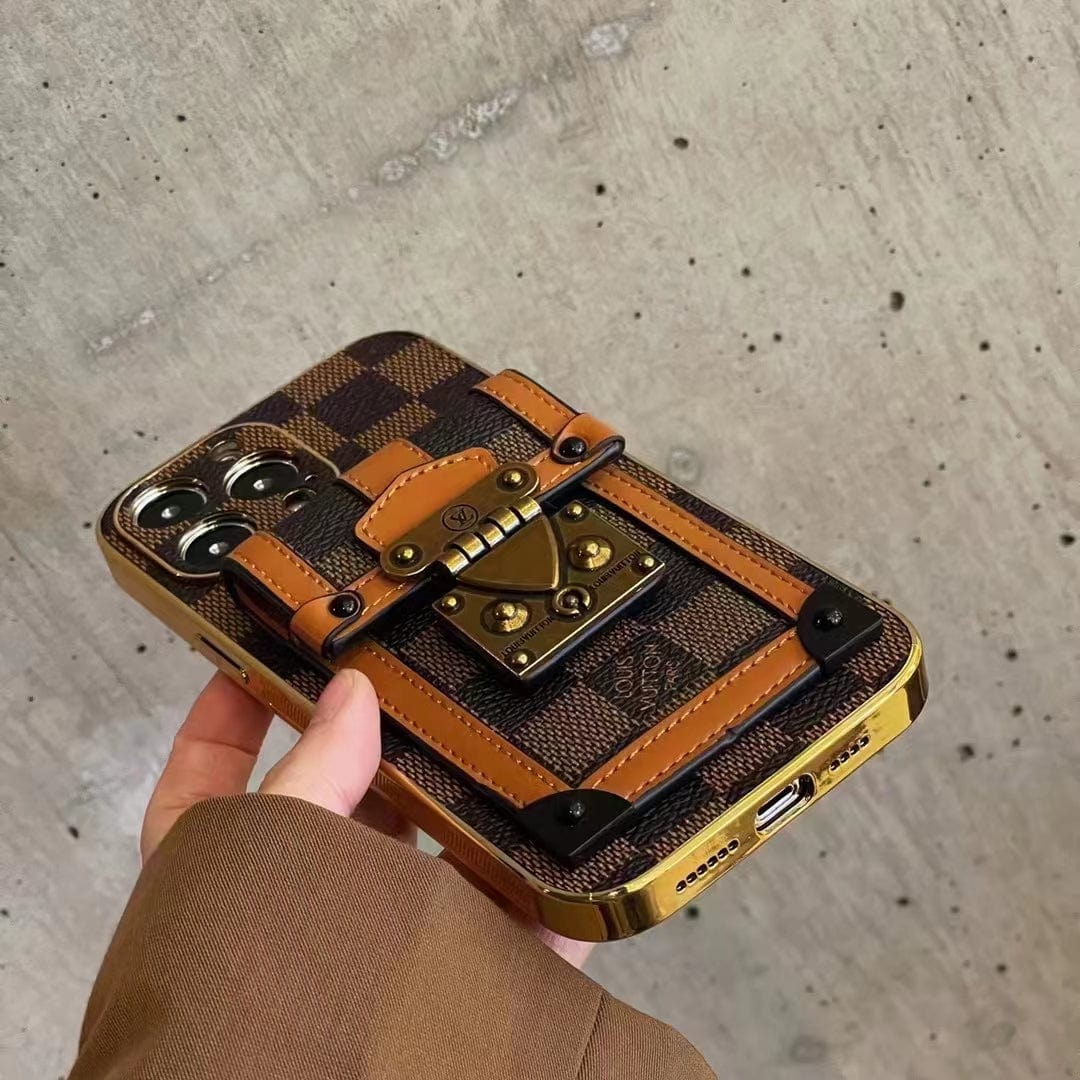Ibesal Jewelry Louis Vuitton Luxury iPhone 15 Wallet Case