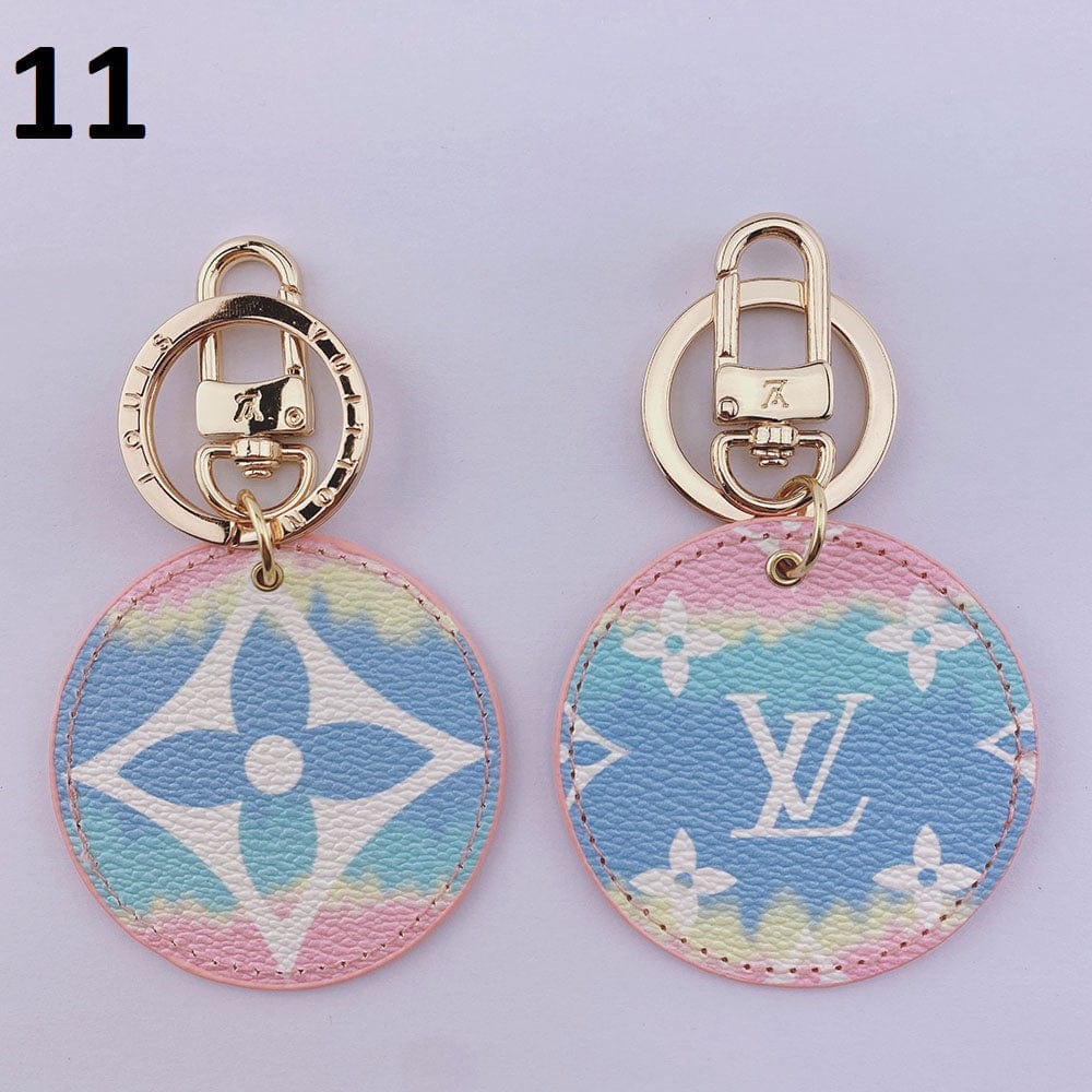 Ibesal Jewelry Louis Vuitton Rounded Leather Keychain | Bag Keychain