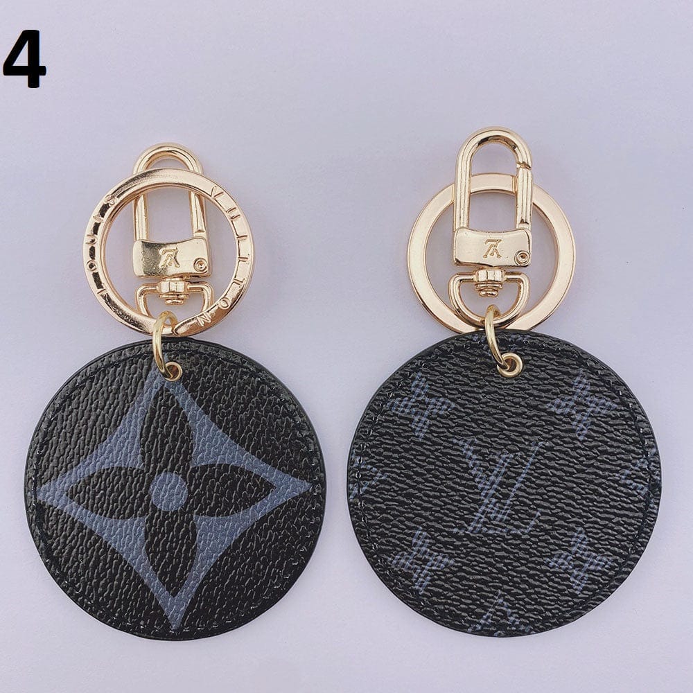 Ibesal Jewelry Louis Vuitton Rounded Leather Keychain | Bag Keychain