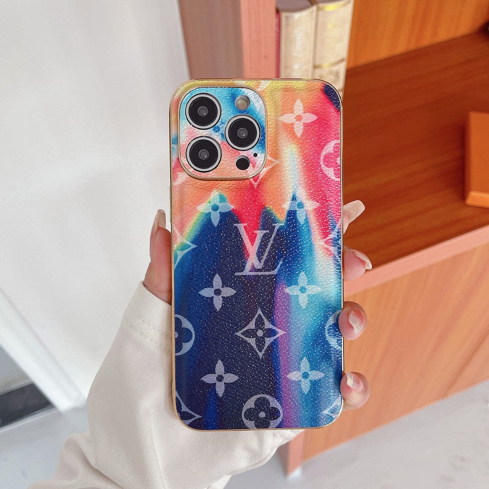 Tunde Store Bleach Rainbow Louis Vuitton Cases for iPhone 11, 12, 13, and 14 Pro Max