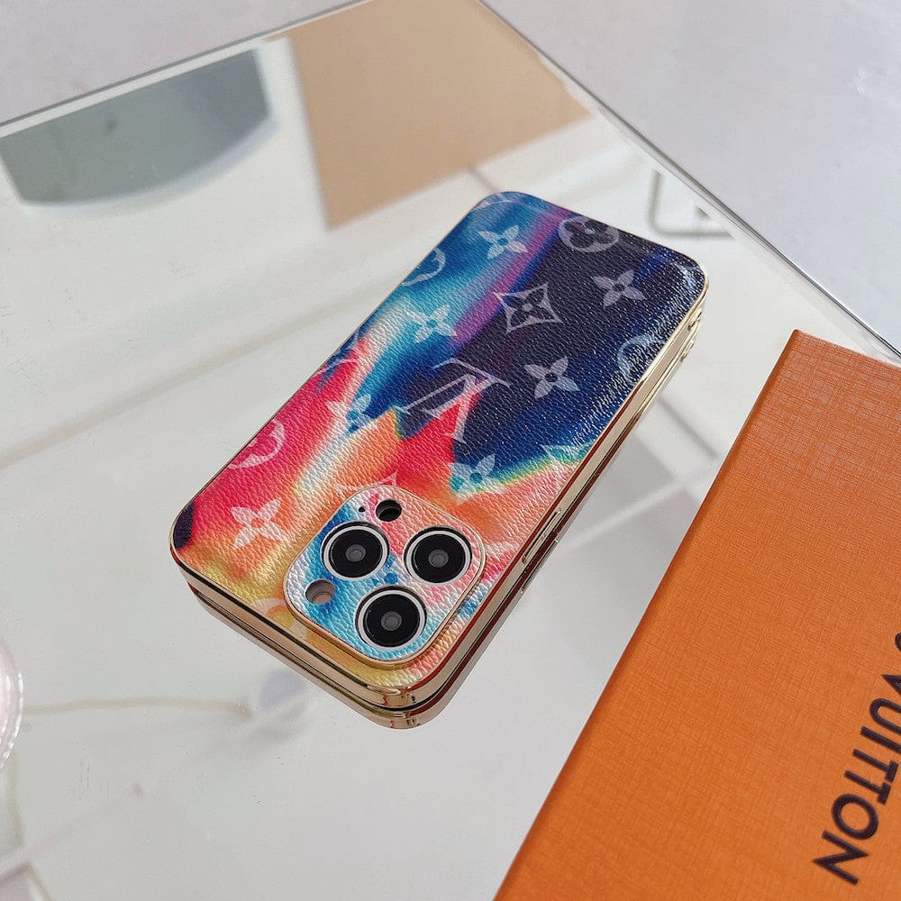 Tunde Store Bleach Rainbow Louis Vuitton Cases for iPhone 11, 12, 13, and 14 Pro Max