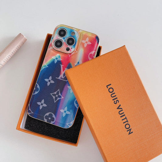 Tunde Store Bleach Rainbow Louis Vuitton Cases for iPhone 11, 12, 13, and 14 Pro Max