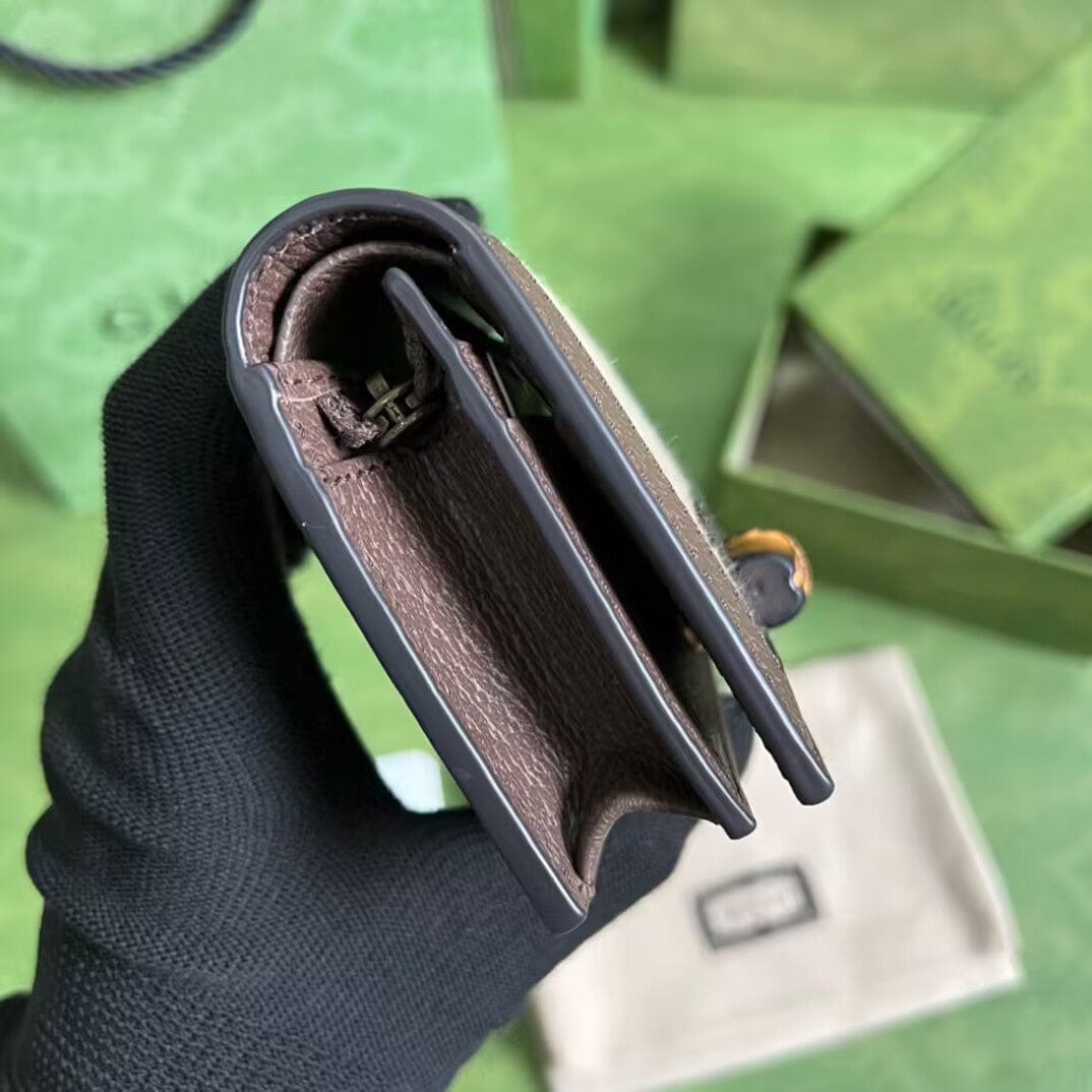 Tunde Store Brown Gucci Leather Wallet