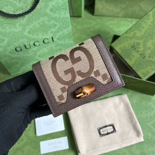 Tunde Store Brown Gucci Leather Wallet