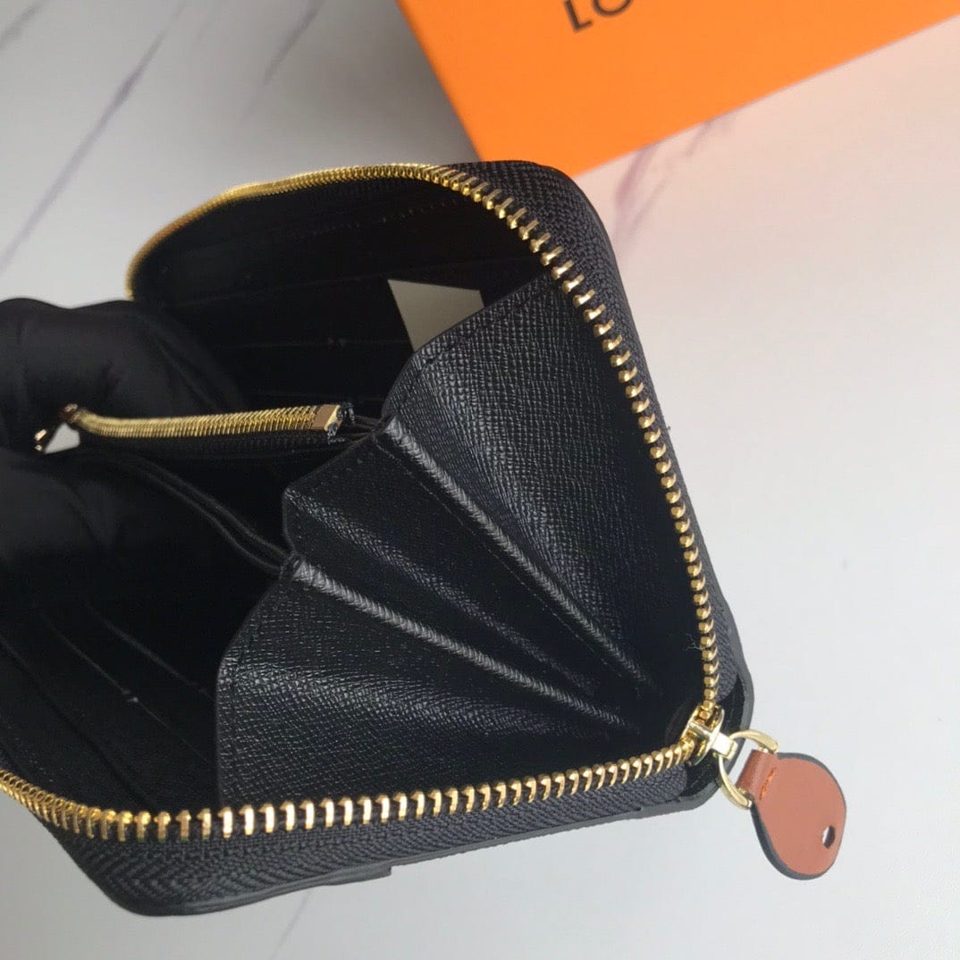 Tunde Store Chocolate Louis Vuitton Leather Zipper Wallet