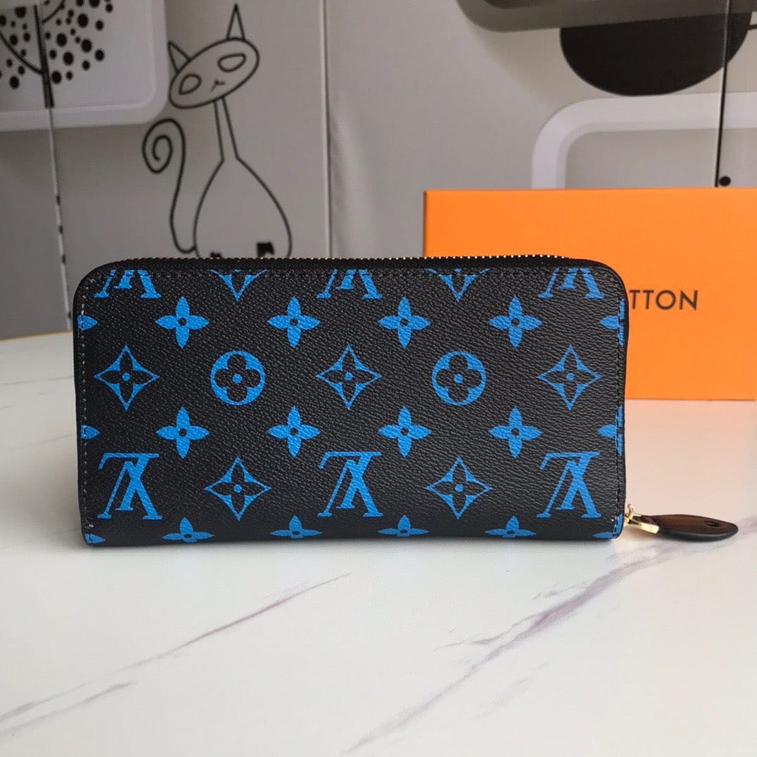 Tunde Store Chocolate Louis Vuitton Leather Zipper Wallet