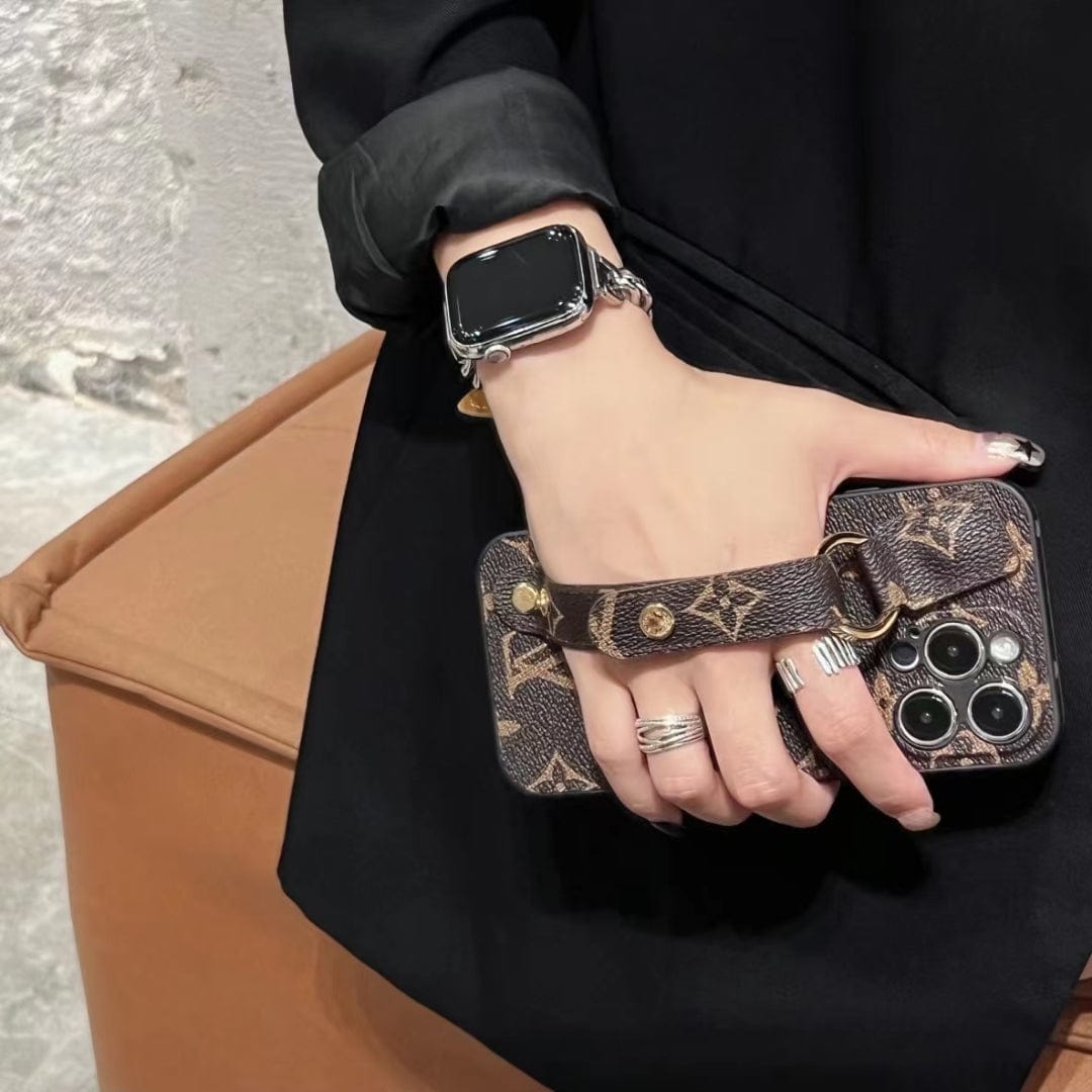 Tunde Store Classic Louis Vuitton iPhone Case With Handle | iPhone 12 to iPhone 15