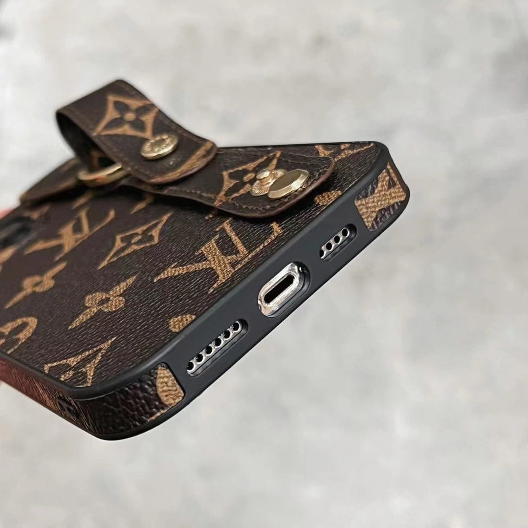 Tunde Store Classic Louis Vuitton iPhone Case With Handle | iPhone 12 to iPhone 15