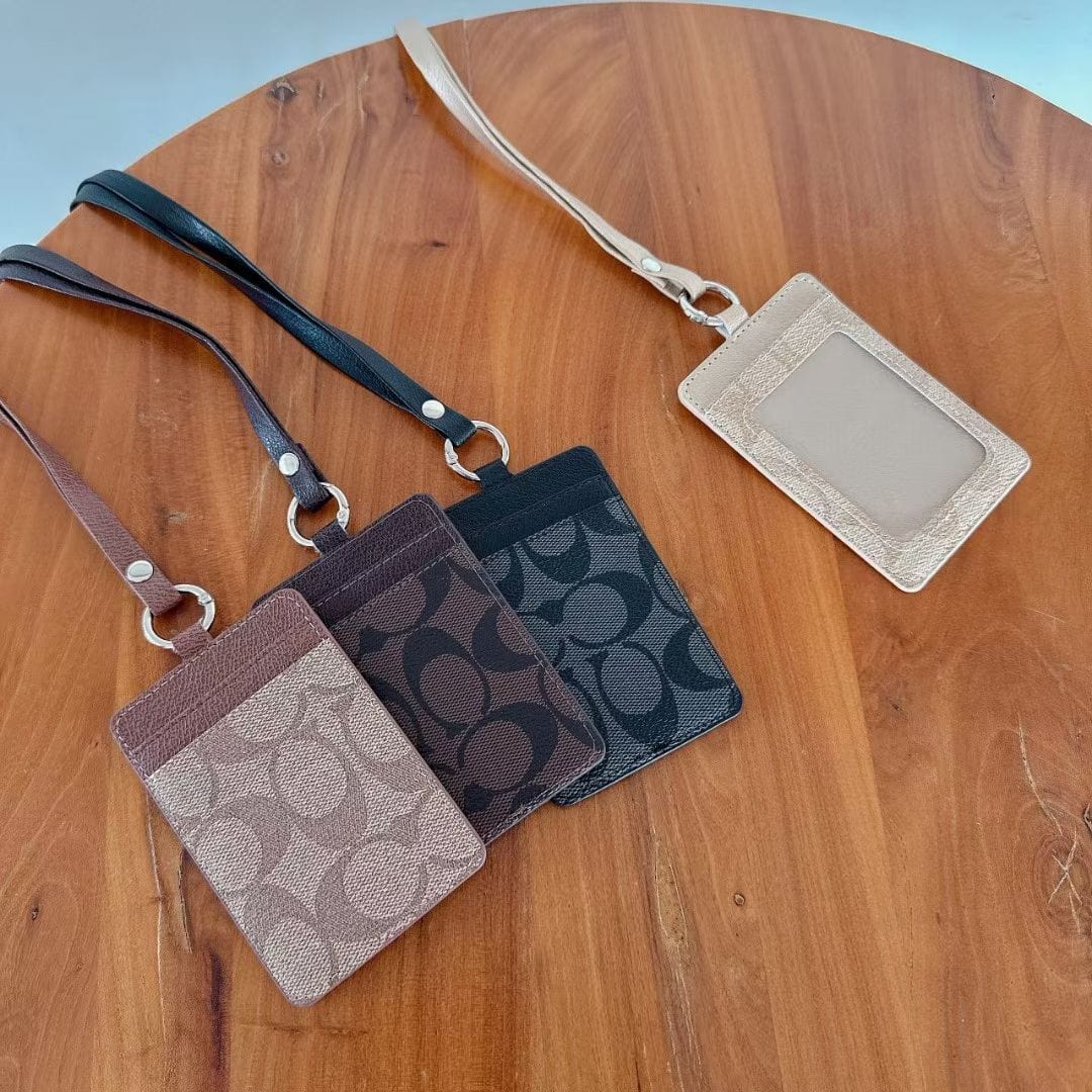 Tunde Store Coach Monogram Lanyard Cardholder – Slim ID Badge Holder