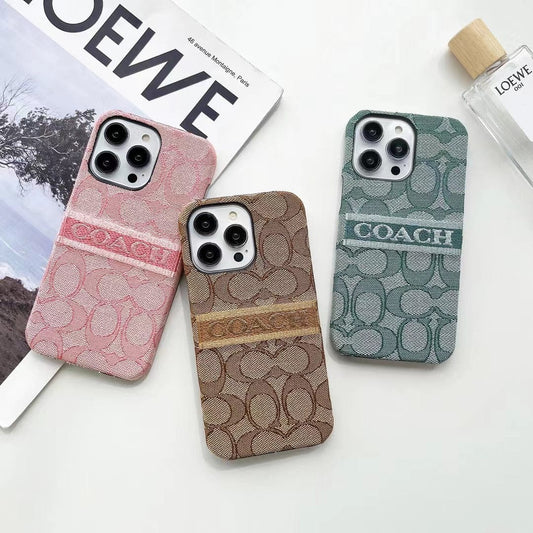 Tunde Store Coach Signature iPhone Case – Available for iPhone 11 to iPhone 16