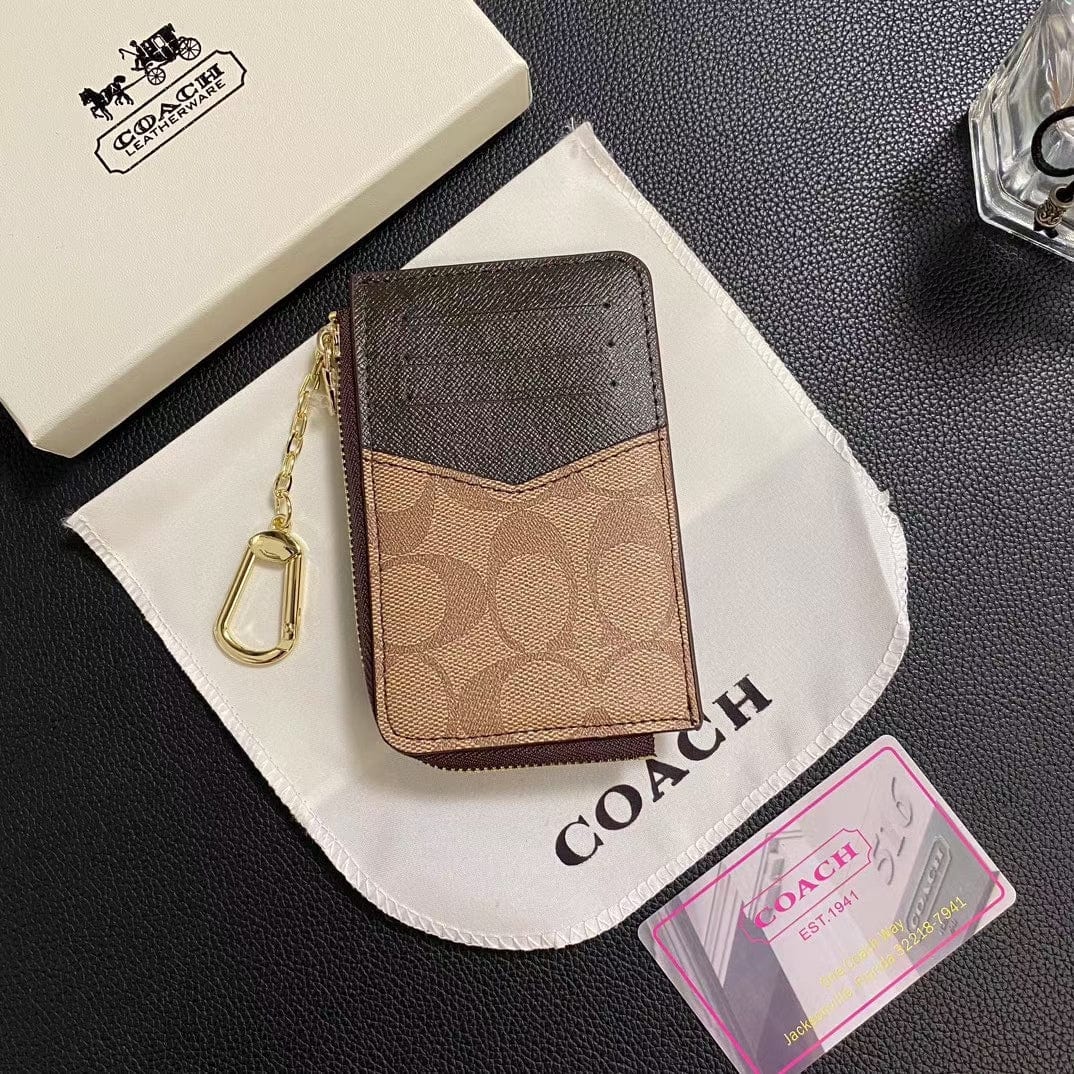 Tunde Store Coach Signature Mini Wallet with Chain