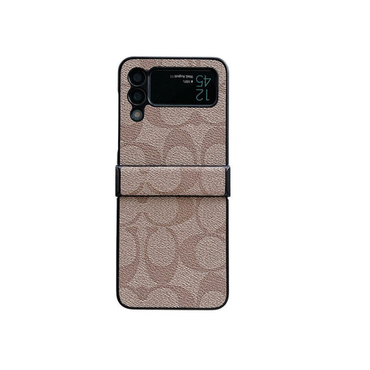 Tunde Store Coach Z Flip Samsung Phone Case with Finger Strap